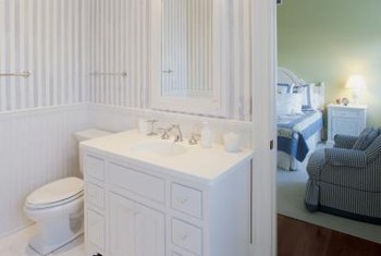 Covering Bathroom Tile With Wainscoting