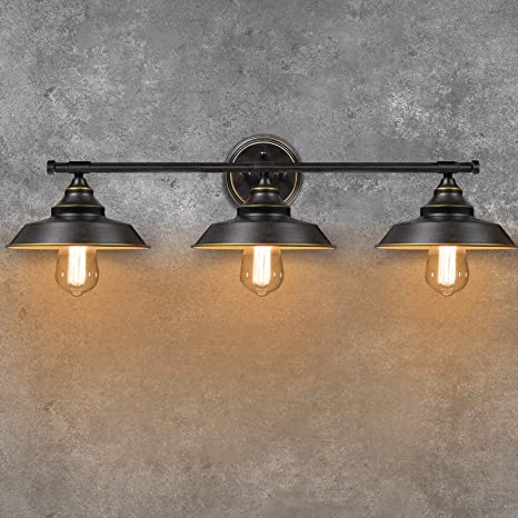 Rustic Industrial Bathroom Lighting
