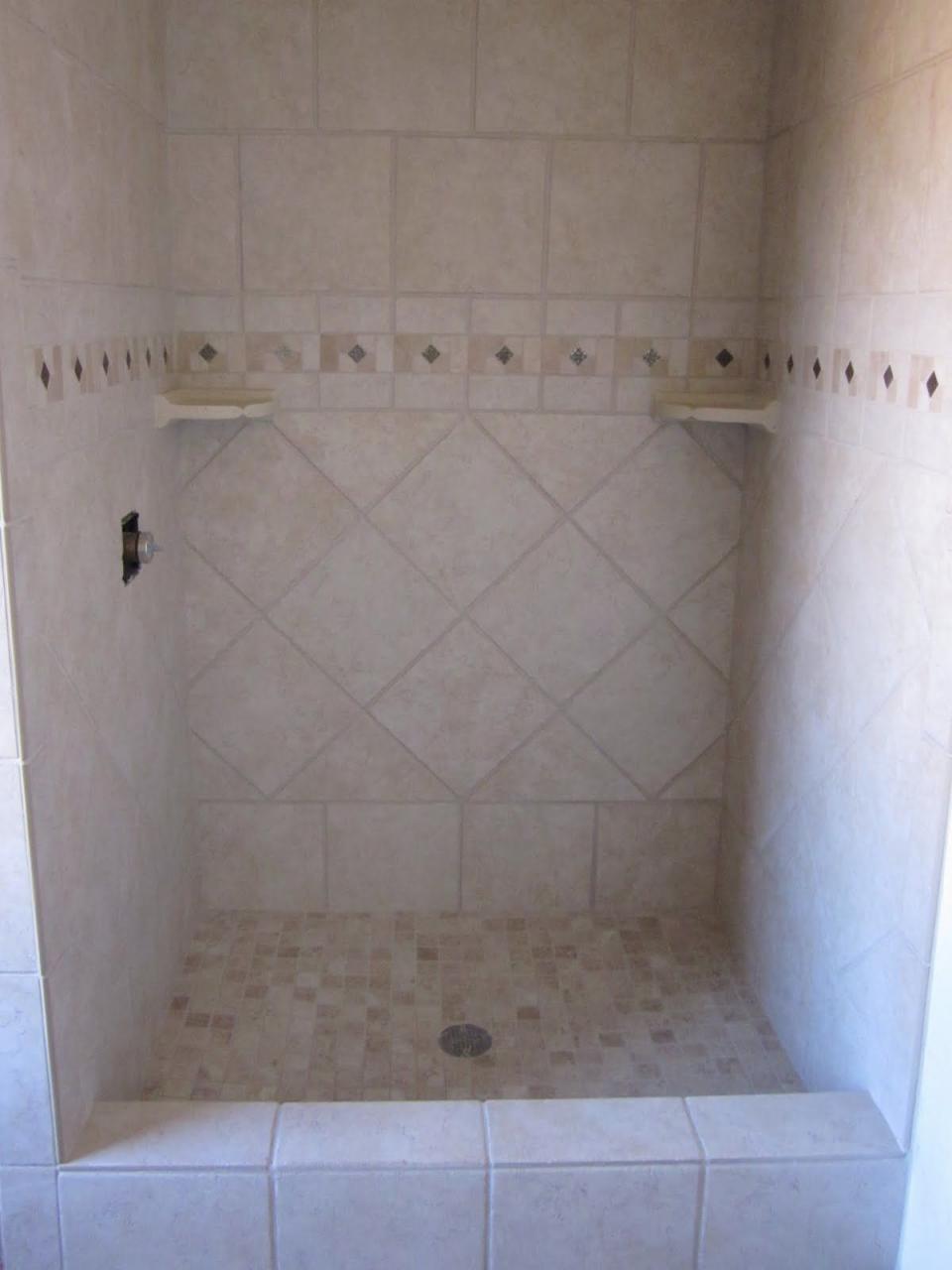 Bathroom Tile Diamond Pattern