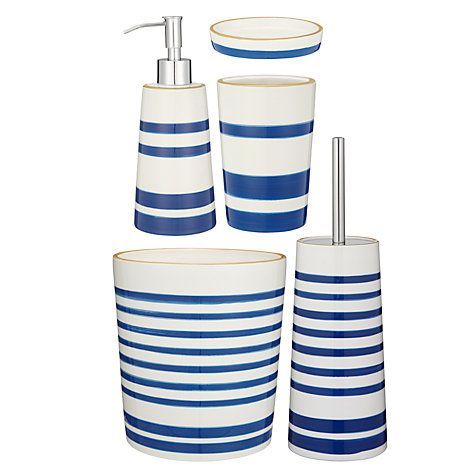 John Lewis Stripe Bathroom Accessories