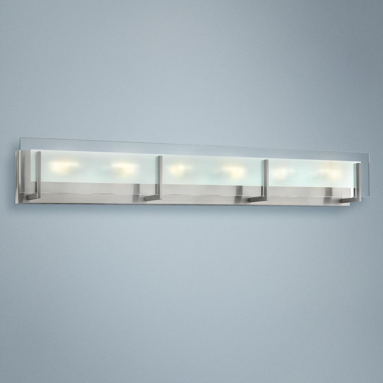 Modern Brushed Nickel Bathroom Lighting