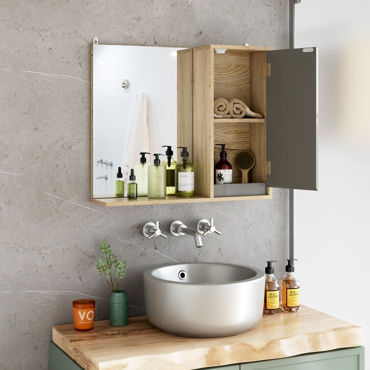 Bathroom Mirror Cabinet Oak