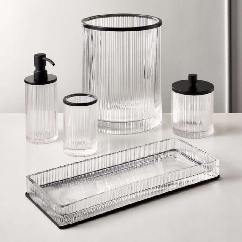 Black Glass Bathroom Accessories