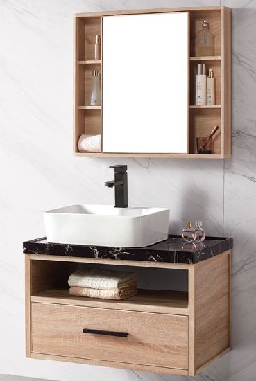 Wooden Bathroom Cabinet Mirror