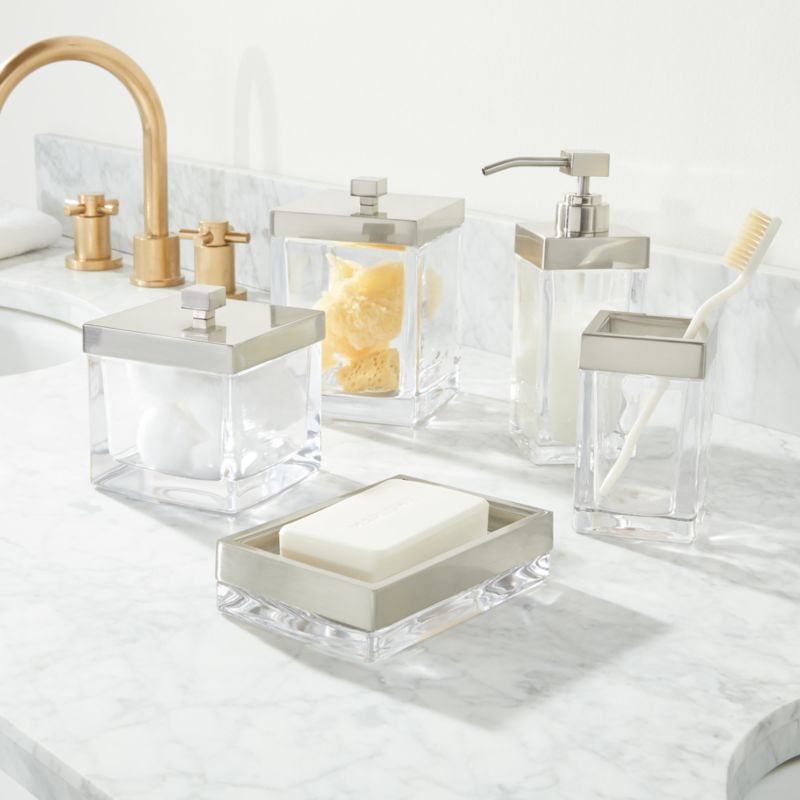 Clear Glass Bathroom Accessories
