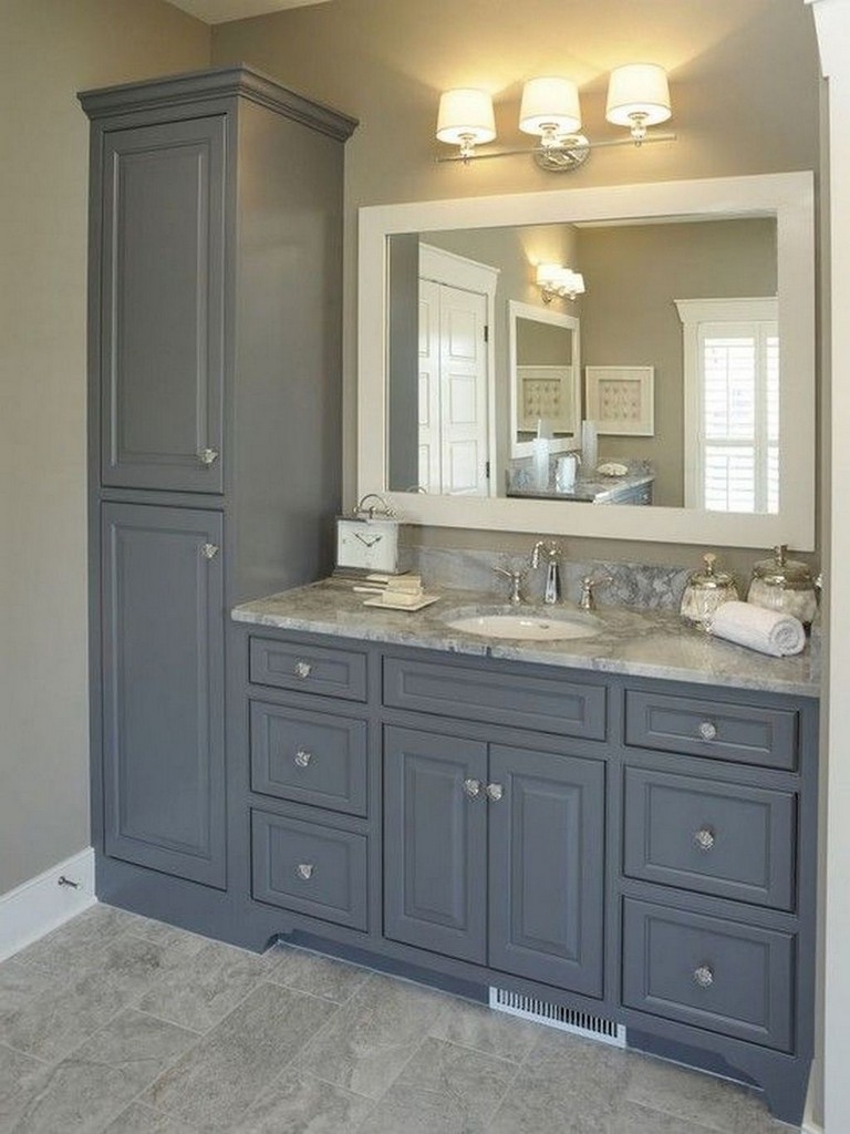 Bathroom Vanity Set With Linen Tower