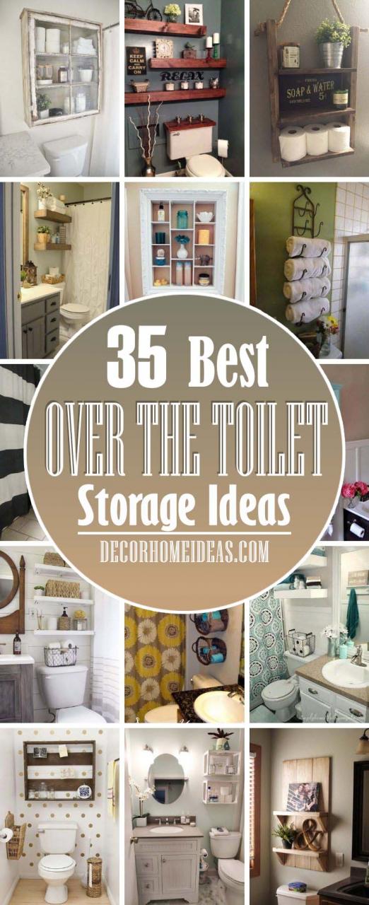 Small Bathroom Storage Ideas Over Toilet