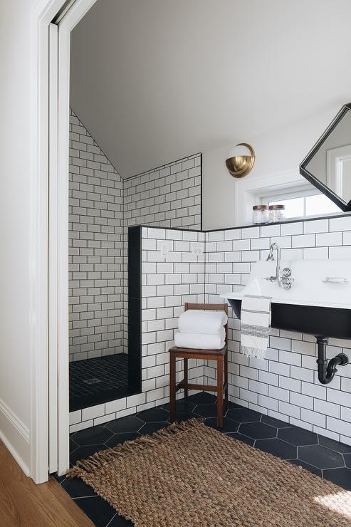 Black And White Vintage Bathroom Tile Semis Online