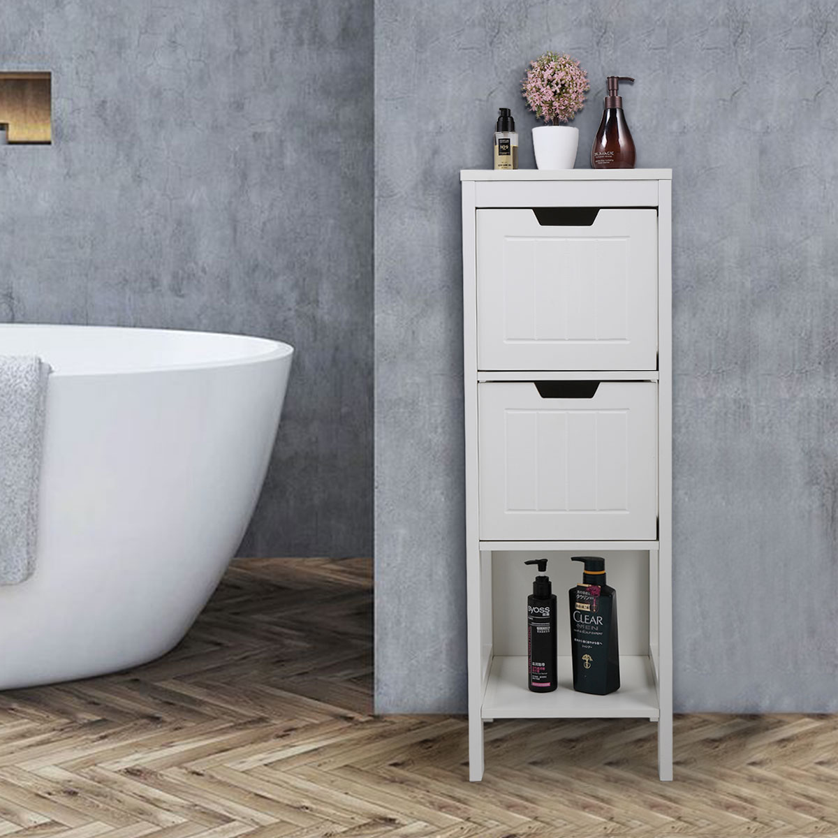 Bathroom Storage Tower With Drawers