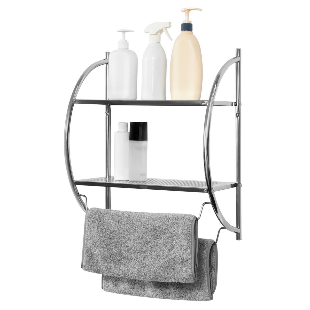 2 Tier Metal Bathroom Storage Rack