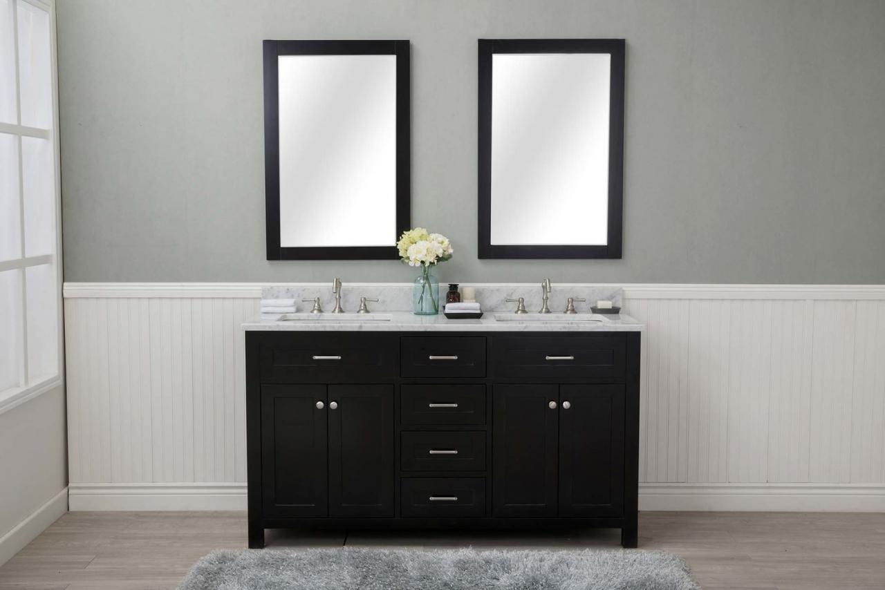 Espresso Shaker Bathroom Cabinets