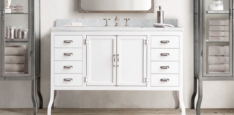 Restoration Hardware Bathroom Storage