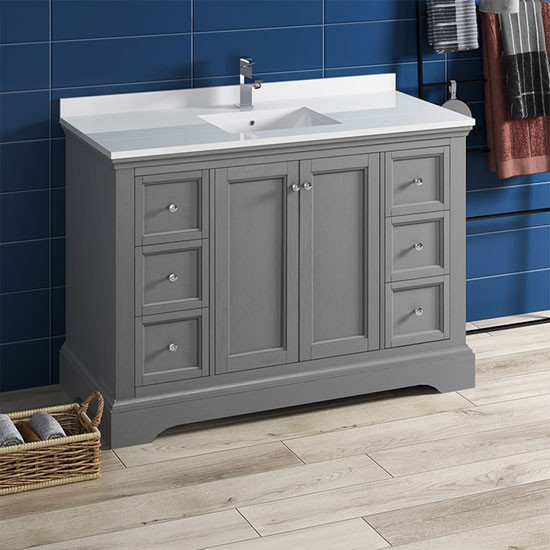 48 Inch Gray Bathroom Vanity – Semis Online