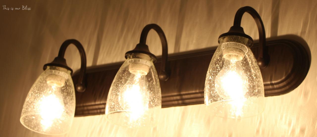 Updating Bathroom Light Fixtures