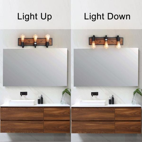 Modern Rustic Bathroom Lighting
