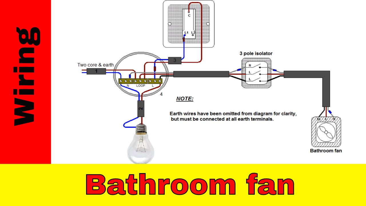 Bathroom Light Extractor Fan Wiring Diagram