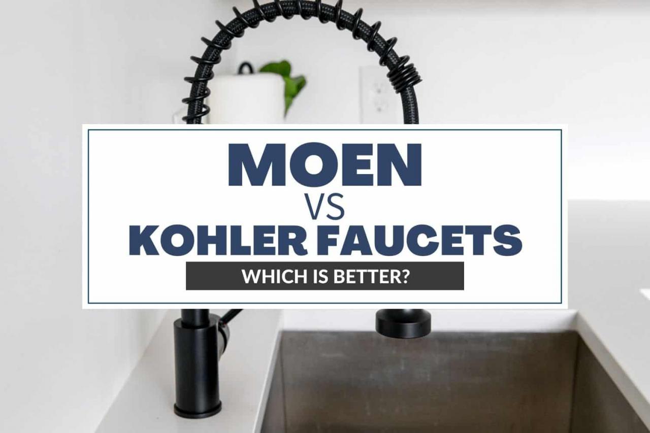 Moen Vs Kohler Bathroom Faucets
