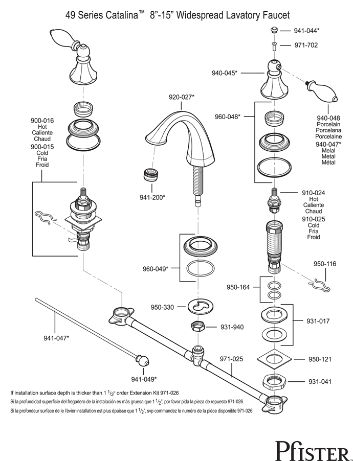 Price Pfister Bathroom Faucets Replacing Washer