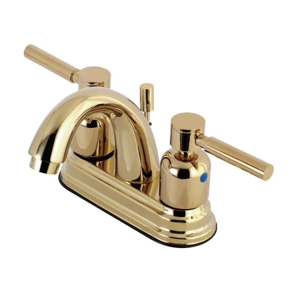Polished Brass Centerset Bathroom Faucet