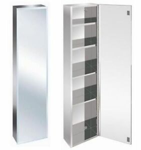 Tall Narrow Mirrored Bathroom Cabinet