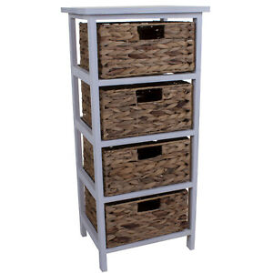 Bathroom Cabinet With Wicker Baskets