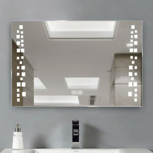 Led Bathroom Mirrors Demister Shaver Socket