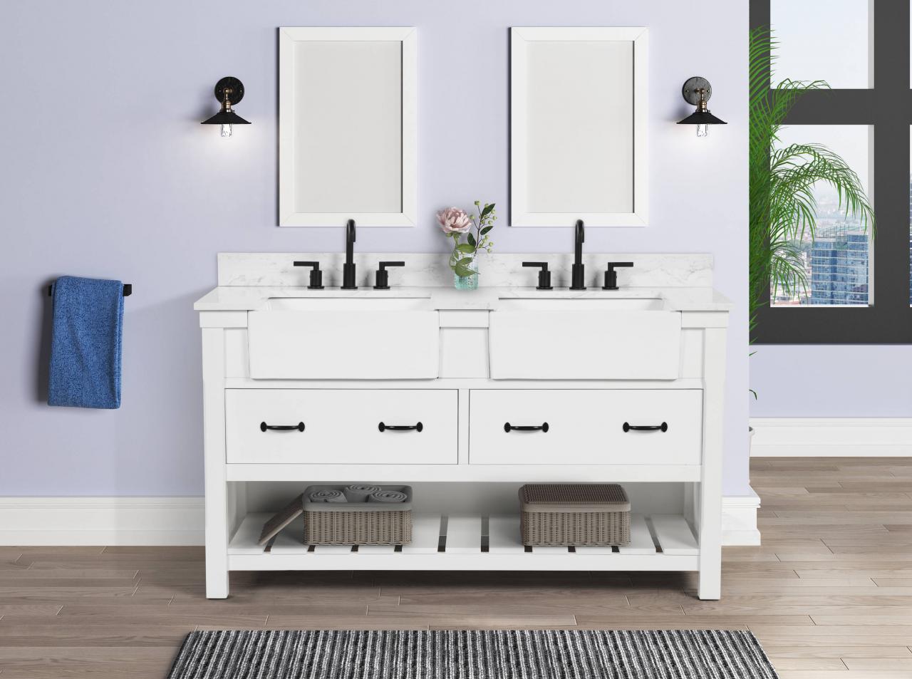 White Bathroom Cabinets And Vanities