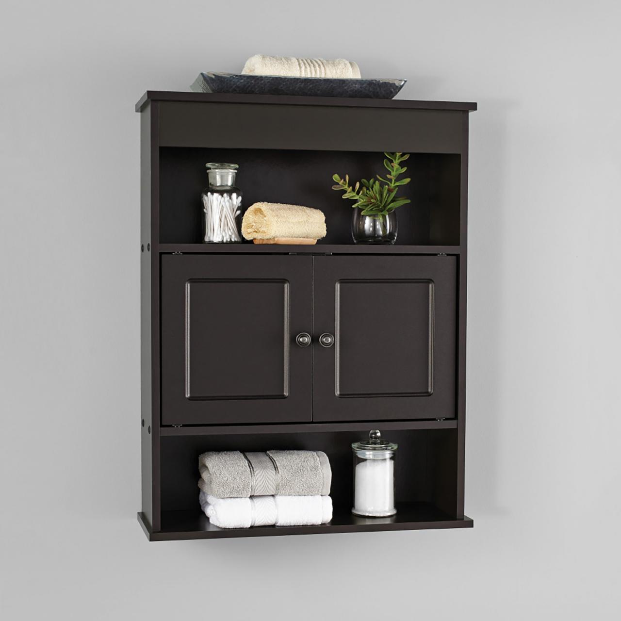 Small Bathroom Storage Cabinet Espresso