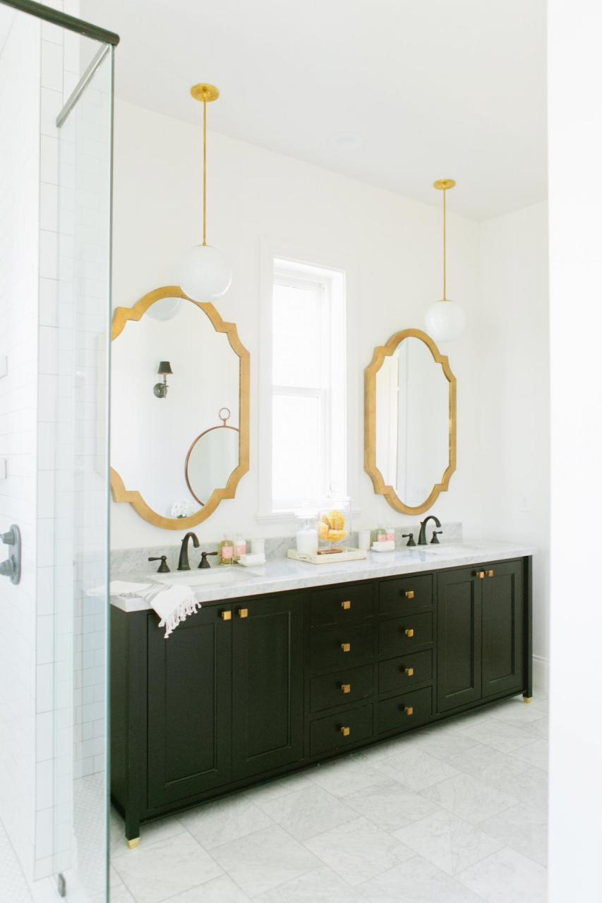 Powder Bathroom Mirrors