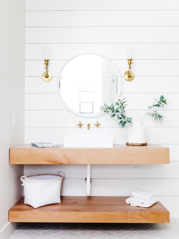 Bathroom Vanity Shelf Ideas