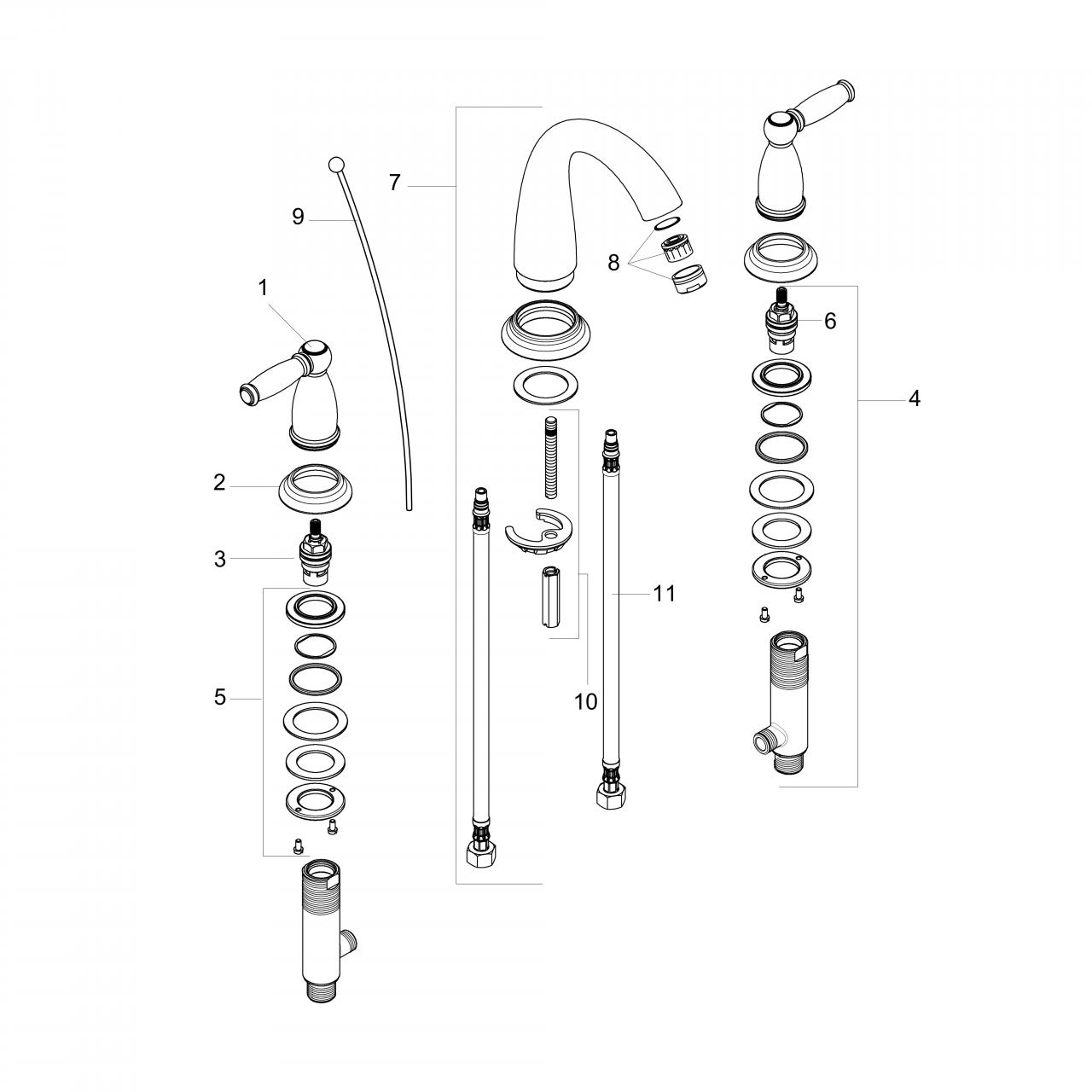 Hansgrohe Bathroom Faucet Parts