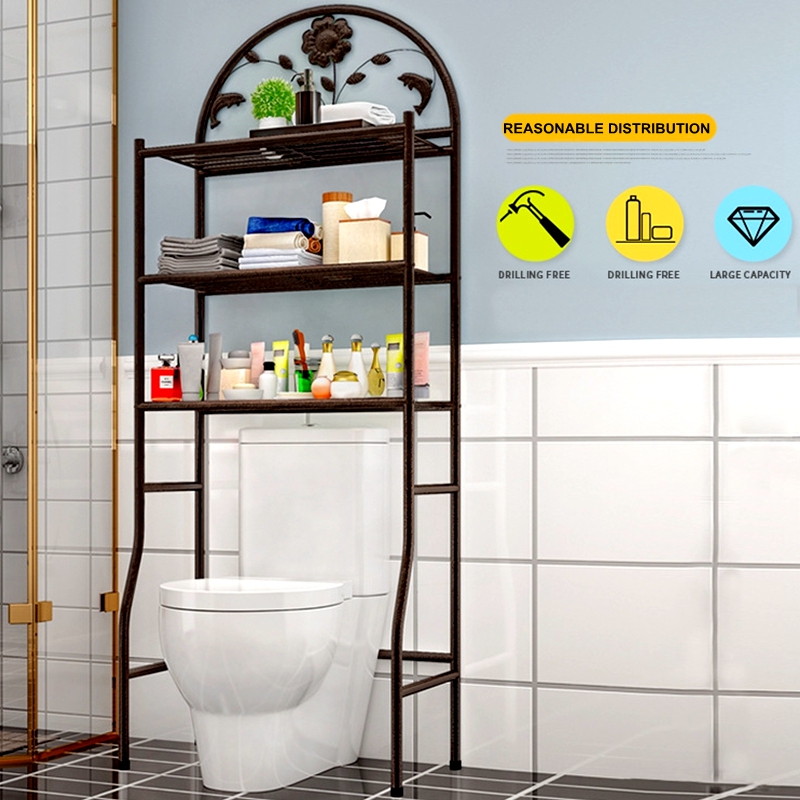 Bathroom Standing Shelf over Toilet