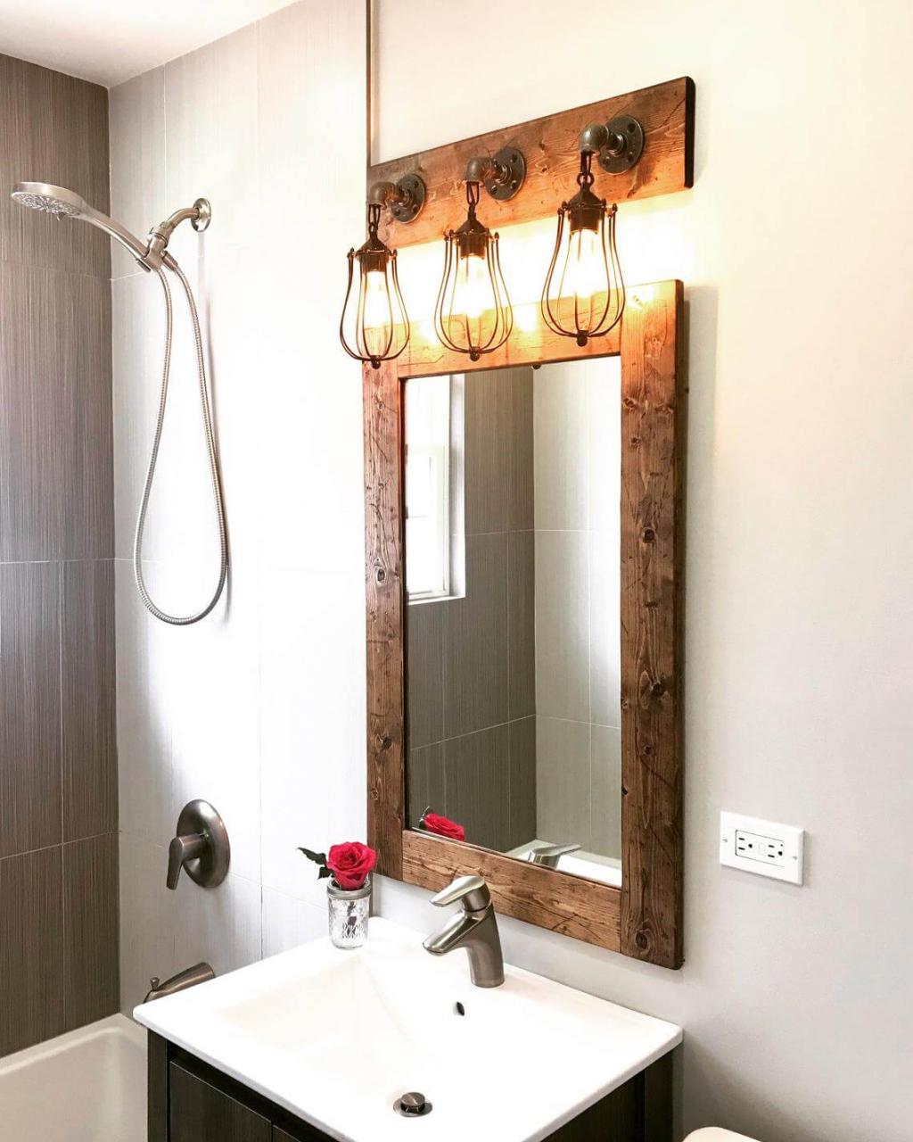 Country Bathroom Mirror Ideas