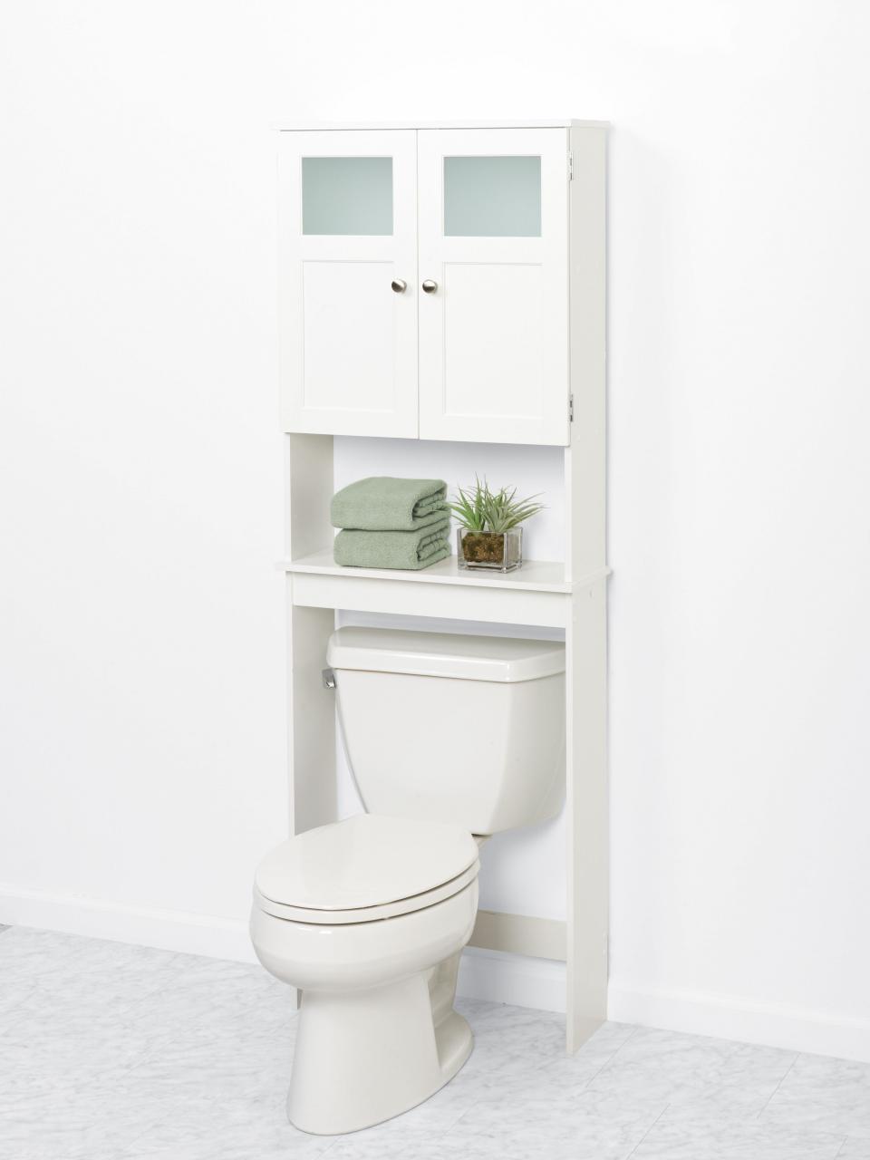 Bathroom Storage Around Toilet