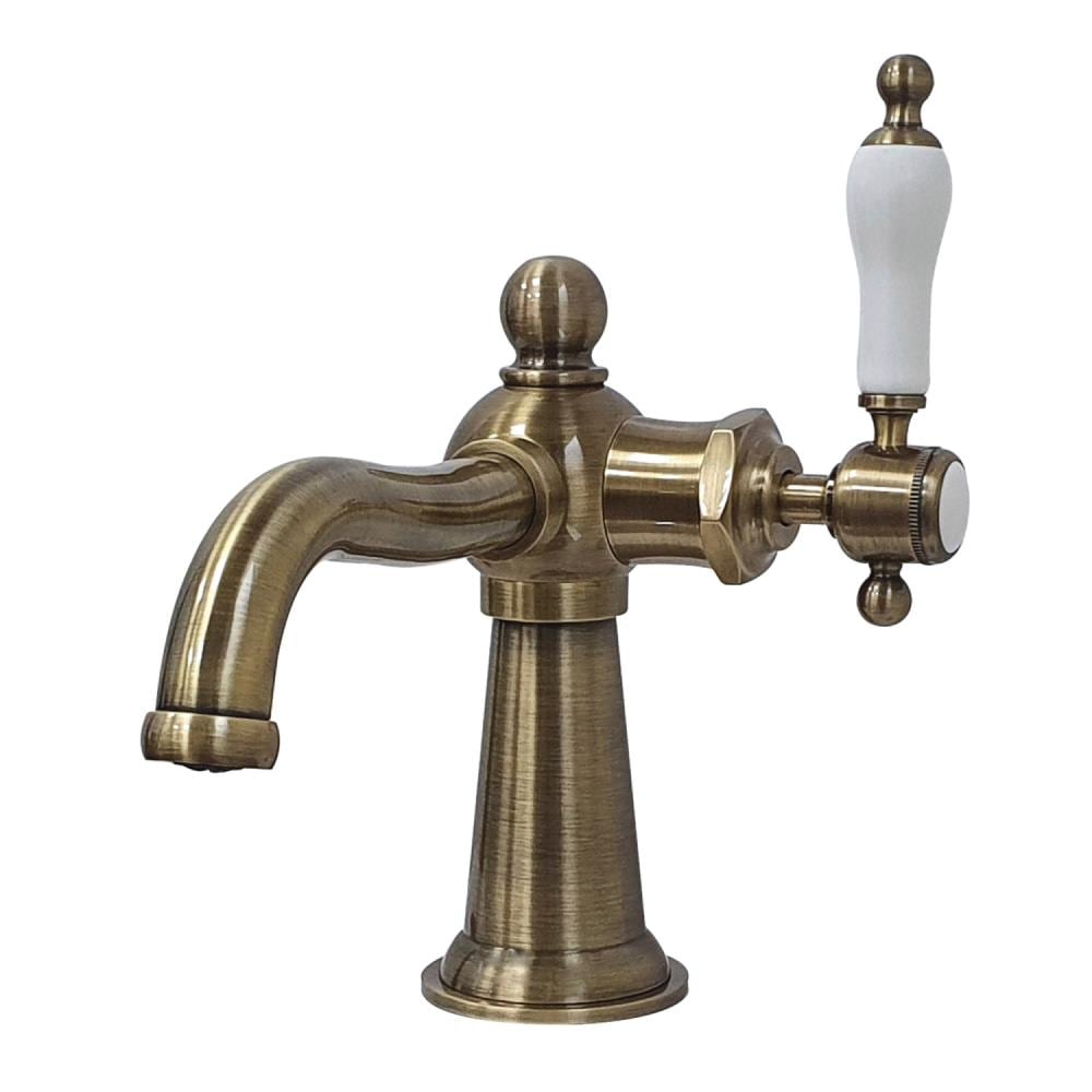 Antique Brass Bathroom Faucets Single Handle