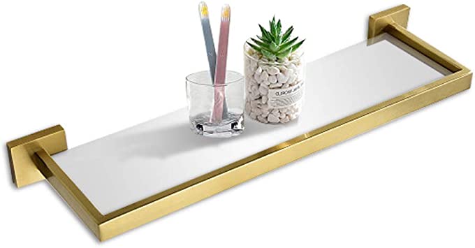 Bathroom Shelf in Gold