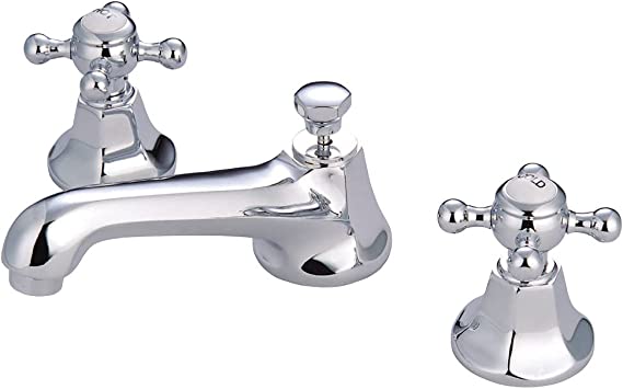 Metal Cross Handle Bathroom Faucet