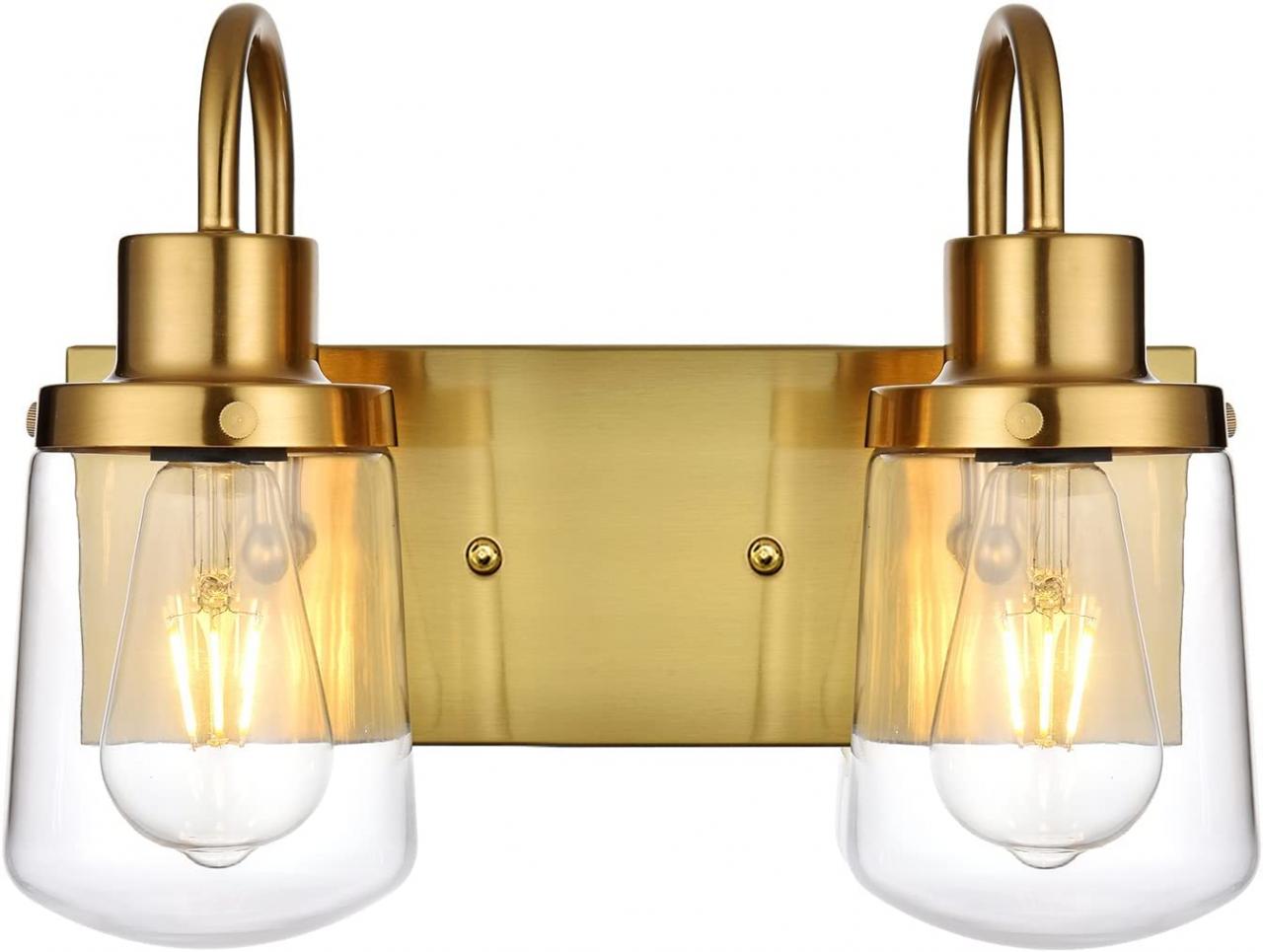 Bathroom Light Fixtures Brass Finish