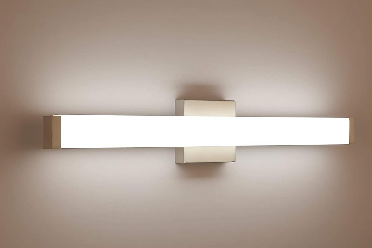 Brushed Nickel Bathroom Light Bar