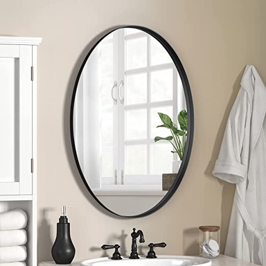 Oval Wall Mounted Bathroom Mirror