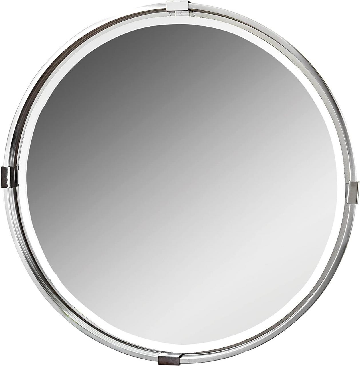 Round Chrome Bathroom Mirror