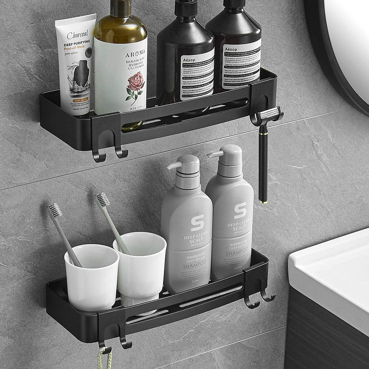 Glue on Bathroom Shelf
