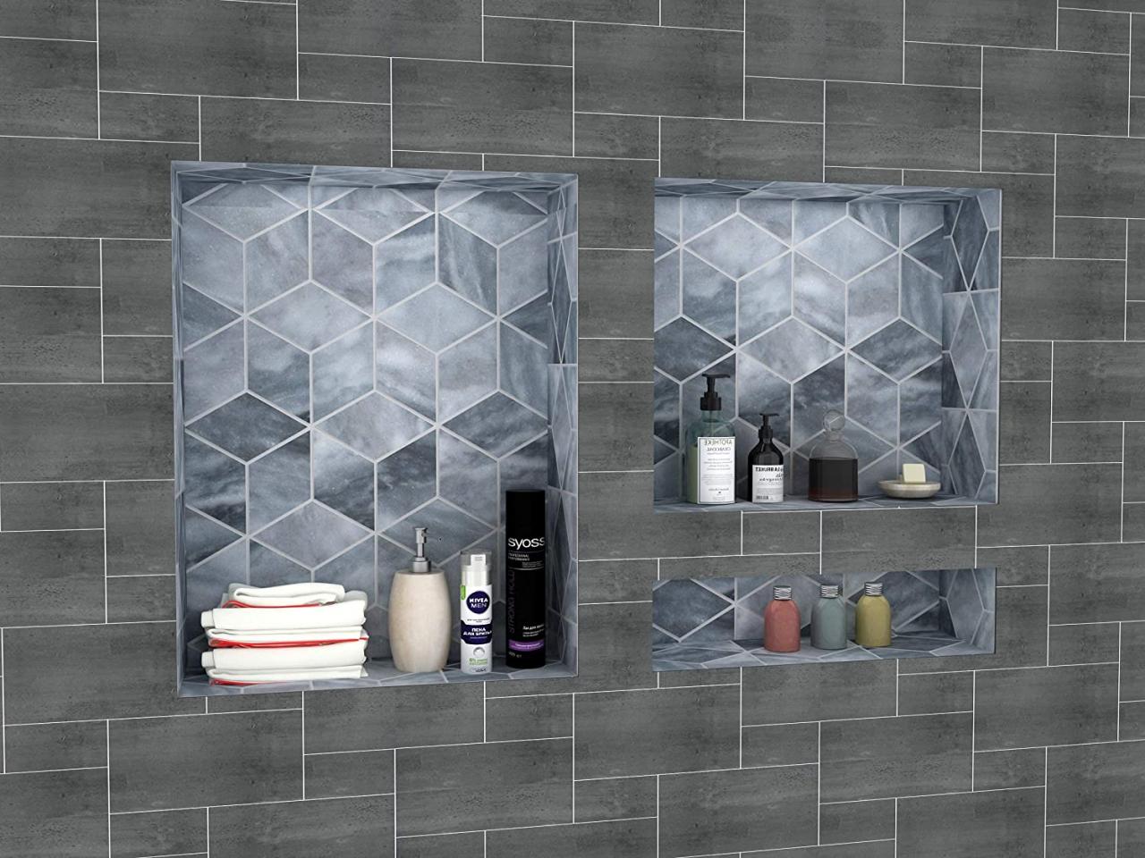 Bathroom Tile Shower Shelves