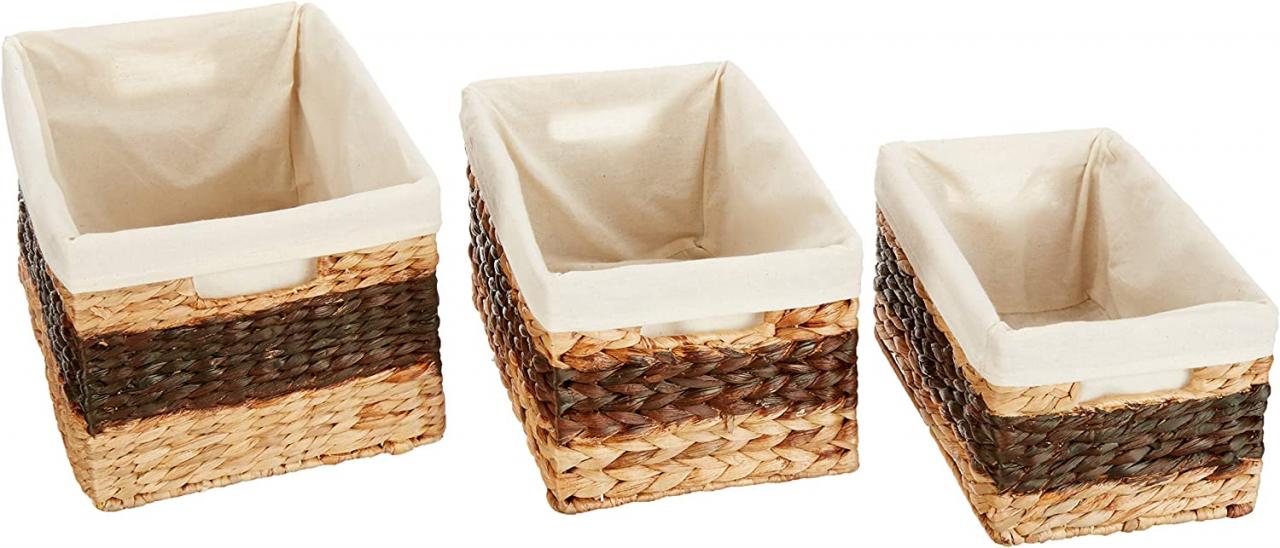 Bathroom Storage Baskets Bamboo