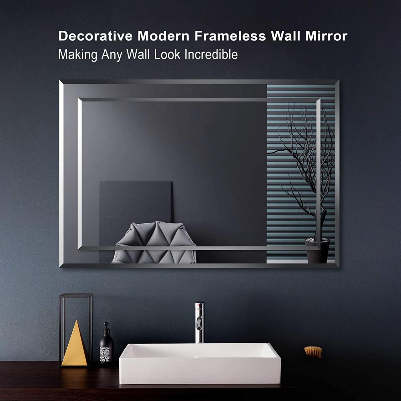 Frameless Rectangular Bathroom Mirrors – Semis Online