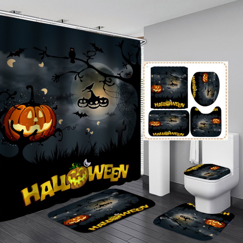 Halloween Bathroom Accessories Set