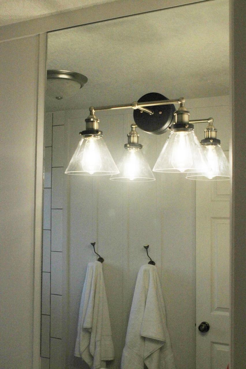 Installing Bathroom Light Fixture Over Mirror