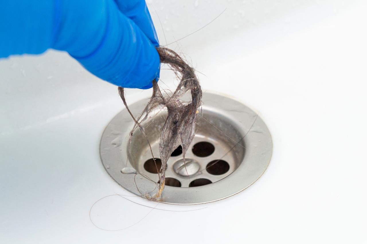 Bathroom Sink Clogged Hair