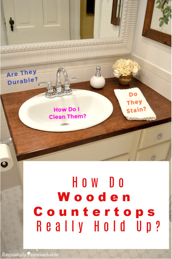 Bathroom Sink Wood Countertop