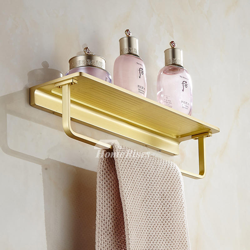 Bathroom Shelf Brushed Brass